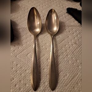 Vintage Set Of 2  Community Plate Spoons.